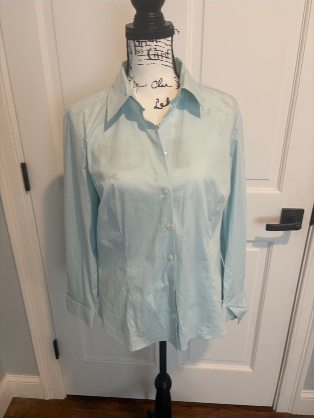 Ann Taylor Light Blue Button-Down Shirt